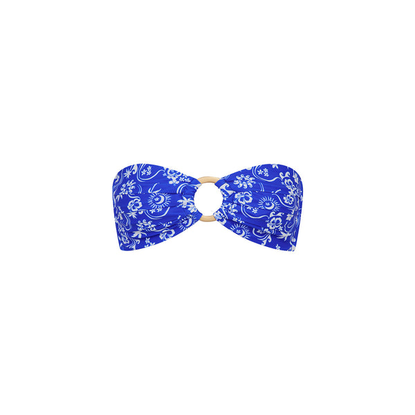 Strapless Bandeau Bikini Top - Surfside
