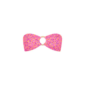 Strapless Bandeau Bikini Top - Gelato Bloom