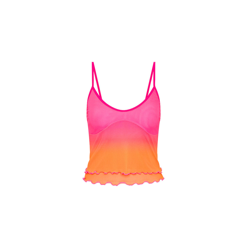 Layered Mesh Cami - Tropical Heatwave