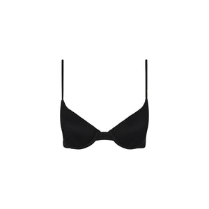 Push Up Slim Underwire Bikini Top - Pitch Black