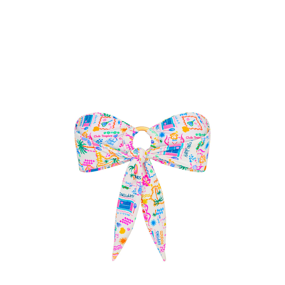 Strapless Bandeau Bikini Top - Coconut Club