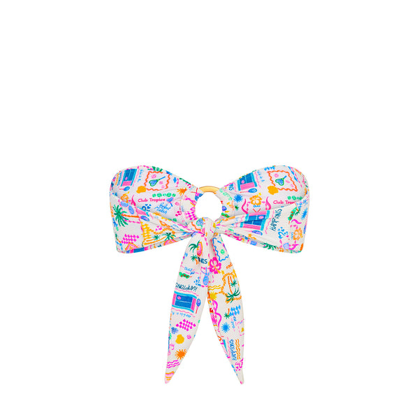 Strapless Bandeau Bikini Top - Coconut Club