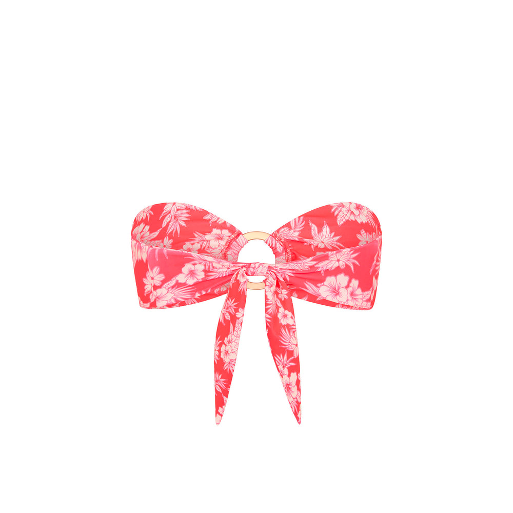Strapless Bandeau Bikini Top - Island Punch