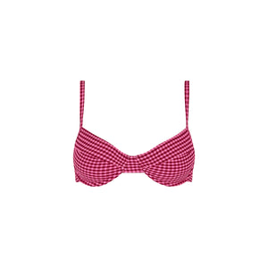 Ditzy Underwire Bra Bikini Top - Cherry Kiss