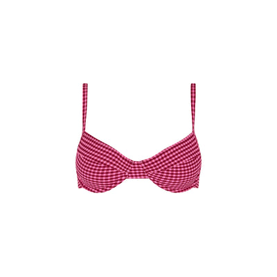 Ditzy Underwire Bra Bikini Top - Cherry Kiss