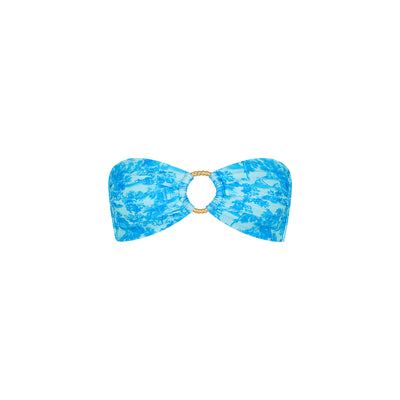 Strapless Bandeau Bikini Top - Ocean Paradise