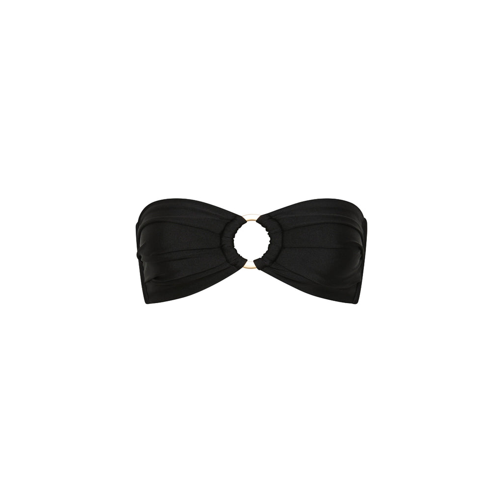 Strapless Bandeau Bikini Top - Twilight Black