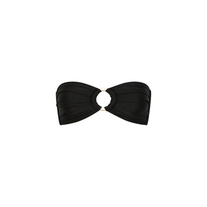 Strapless Bandeau Bikini Top - Twilight Black