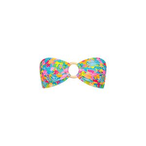 Strapless Bandeau Bikini Top - Pretty Paradise