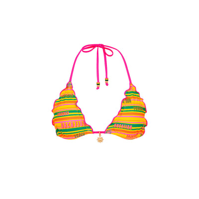Lettuce Edge Thong Tie Bikini Bottom - Sunshine Lover