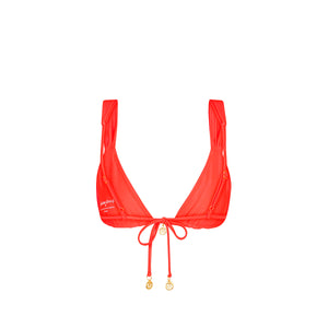 Slide Bralette Bikini Top - Guava Glow