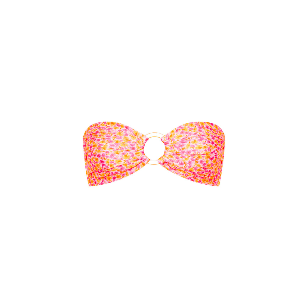 Strapless Bandeau Bikini Top - Sherbet Shimmer