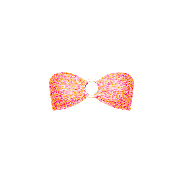 Strapless Bandeau Bikini Top - Sherbet Shimmer