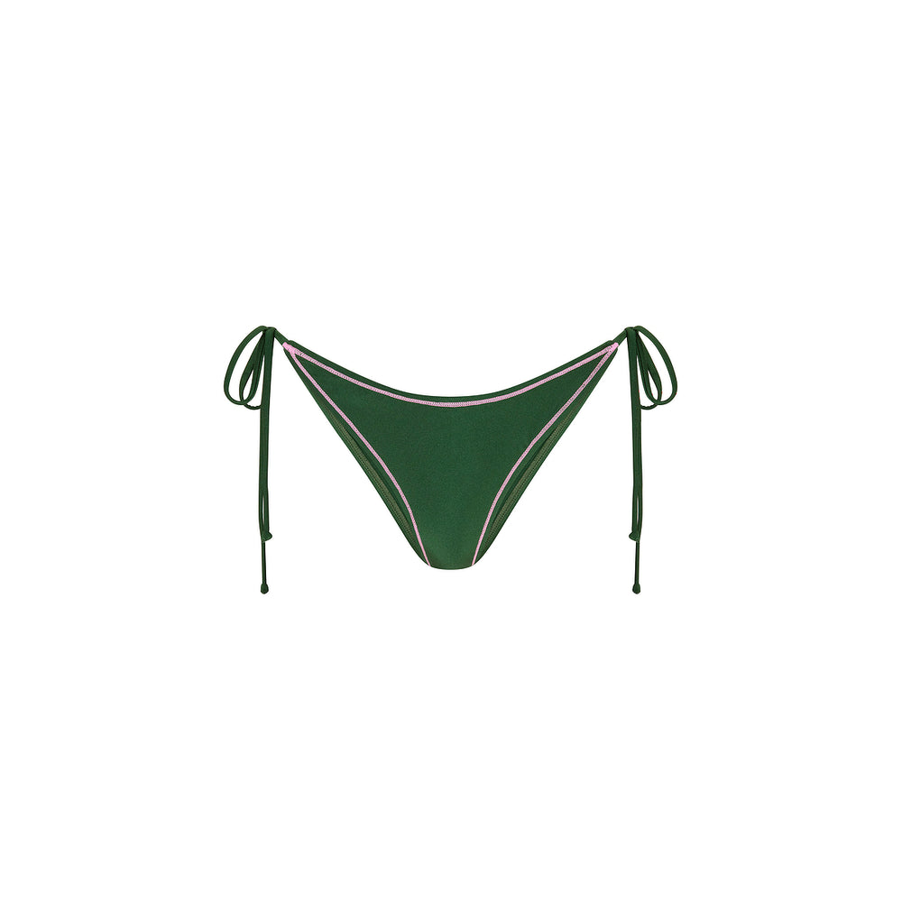 Stitch Dipped Cheeky Tie Bikini Bottom - Jaded Juniper