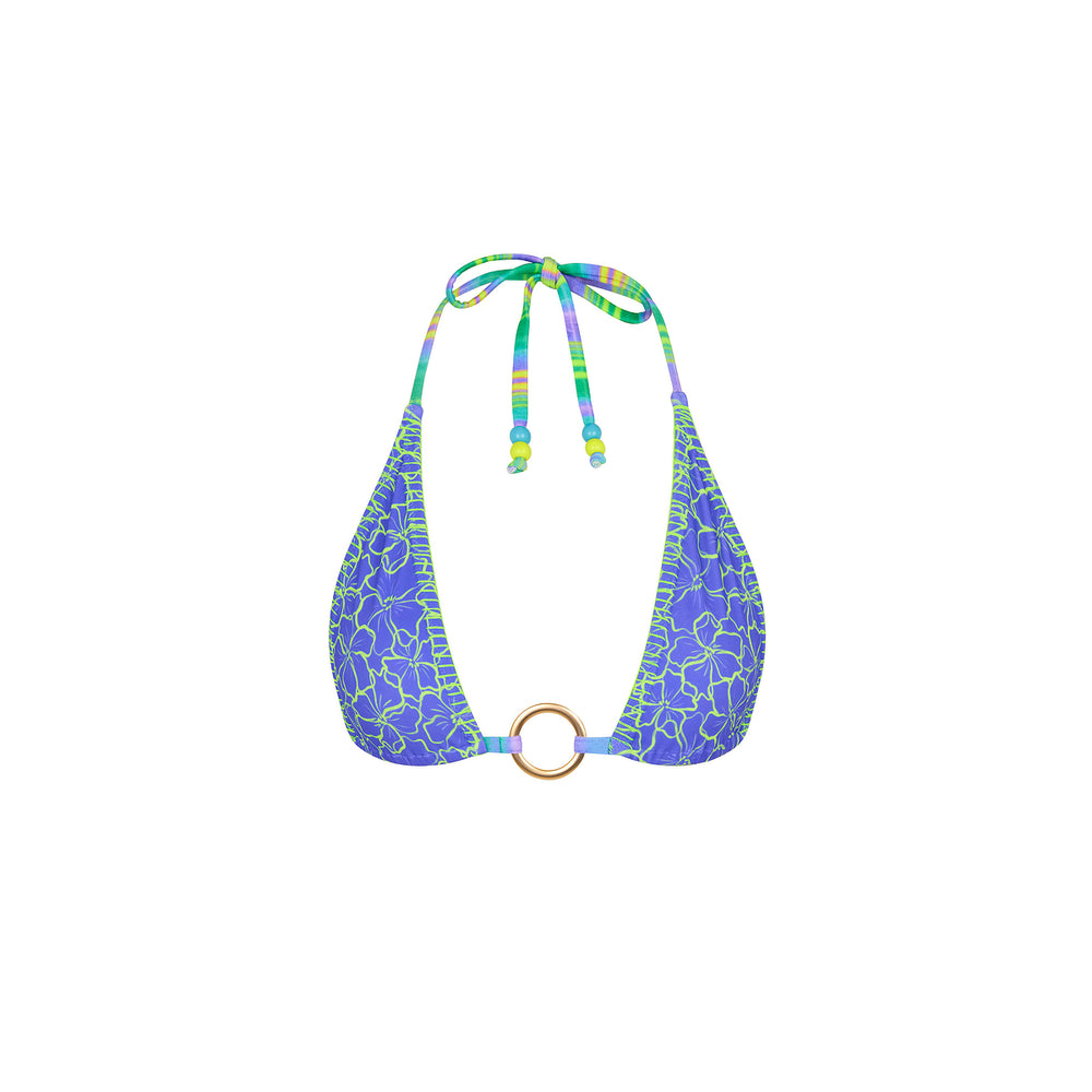 Lace Stitch Ring Halter Bikini Top - Sugar Wave