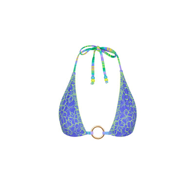 Lace Stitch Ring Halter Bikini Top - Sugar Wave