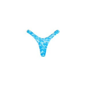 Retro Y Thong Bikini Bottom - Ocean Paradise