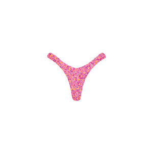 Retro Y Thong Bikini Bottom - Gelato Bloom