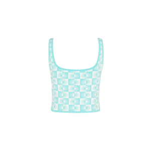 Knit Square Neck Tank Top - Sun Spell