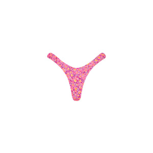 Retro Y Thong Bikini Bottom - Gelato Bloom