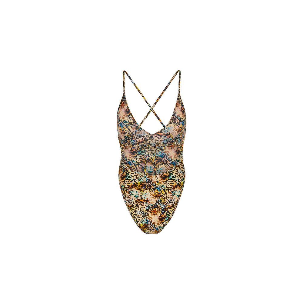 Plunge Cross Back One Piece - Sundaze