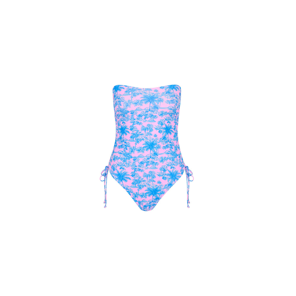 Ruched Bandeau Classic Cut One Piece - Paloma