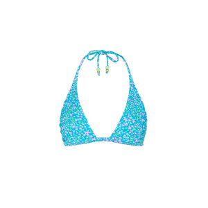 Gathered Stitch Bralette Bikini Top - Ocean Kisses