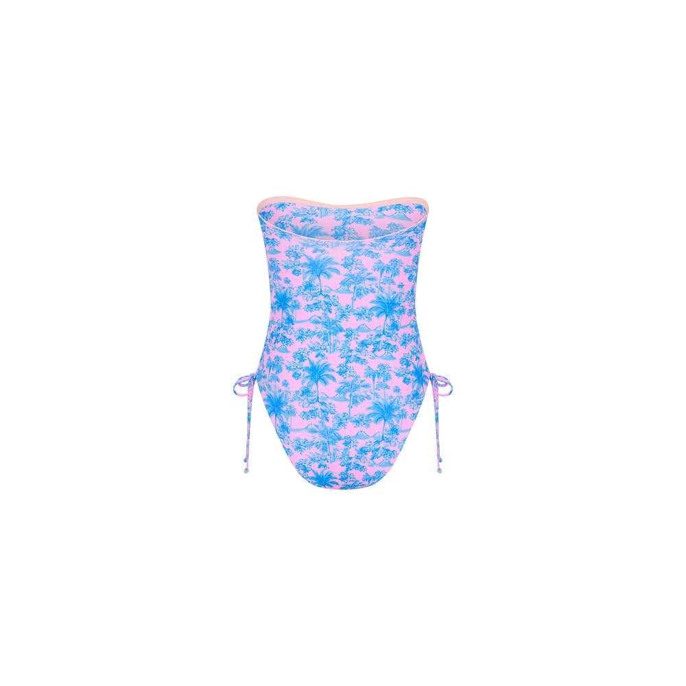 Ruched Bandeau Classic Cut One Piece - Paloma