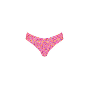 Lettuce Frill Thong Bikini Bottom - Gelato Bloom