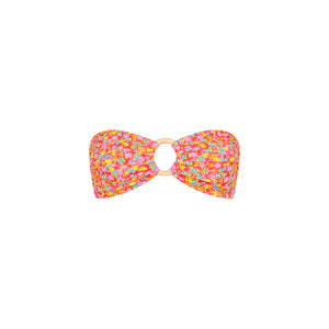 Strapless Bandeau Bikini Top - Bubble Pop