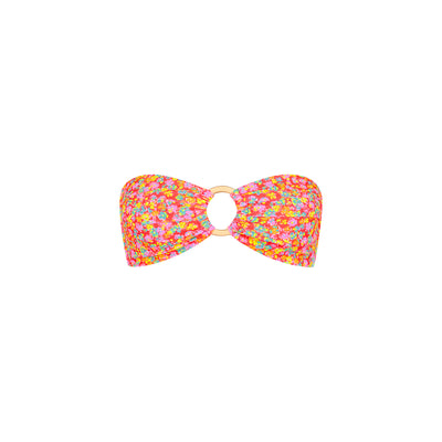 Strapless Bandeau Bikini Top - Bubble Pop