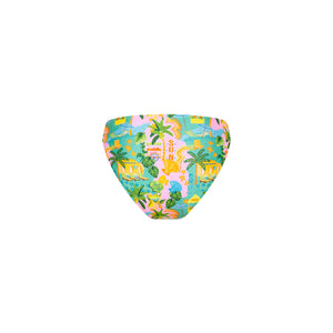 High Leg Full Vintage Bikini Bottom - Sunlit Spritz