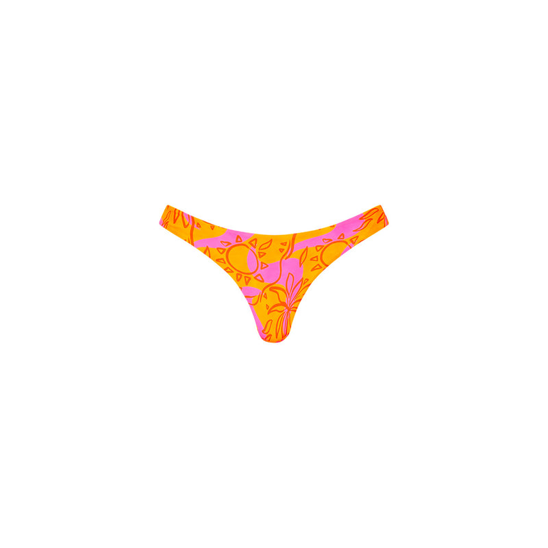 Minimal Full Coverage Bikini Bottom - Sangria Swirl