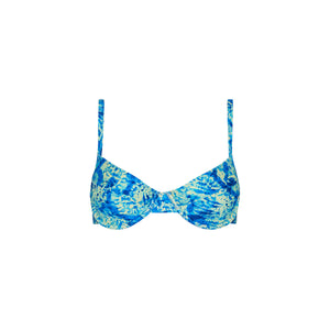 Ditzy Underwire Bra Bikini Top - Tidal Glow