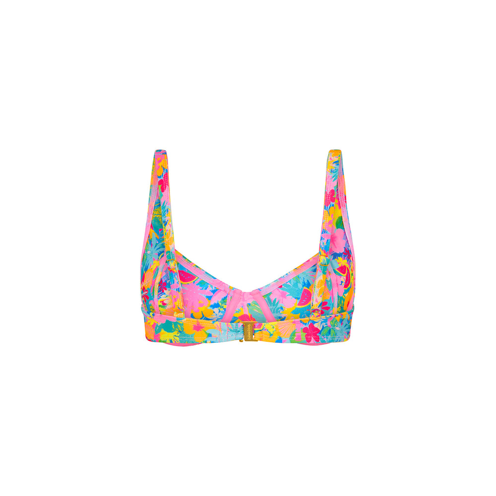 Underwire Bralette Bikini Top - Pretty Paradise