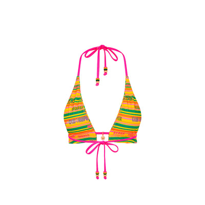 Lettuce Edge Thong Tie Bikini Bottom - Sunshine Lover