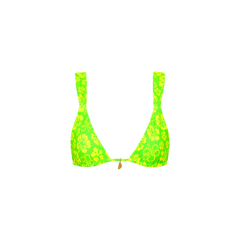 Slide Bralette Bikini Top - Aloha Lime
