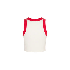 Embroidered Bind Crop Tank - Fastlane Fling