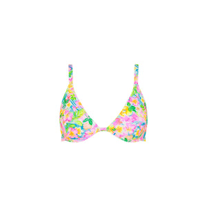 Underwire Triangle D+ Cup Bikini Top - Summer Daydreams