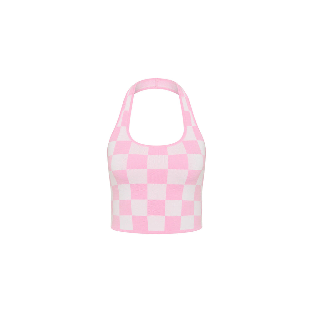 Knit Halter Tank Top - Love Match