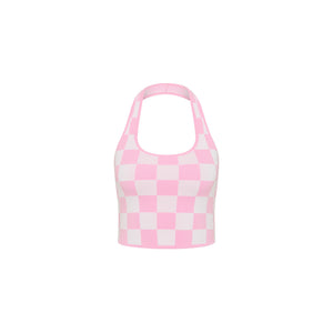 Knit Halter Tank Top - Love Match