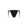 Ring Cheeky Tie Bikini Bottom - Twilight Black