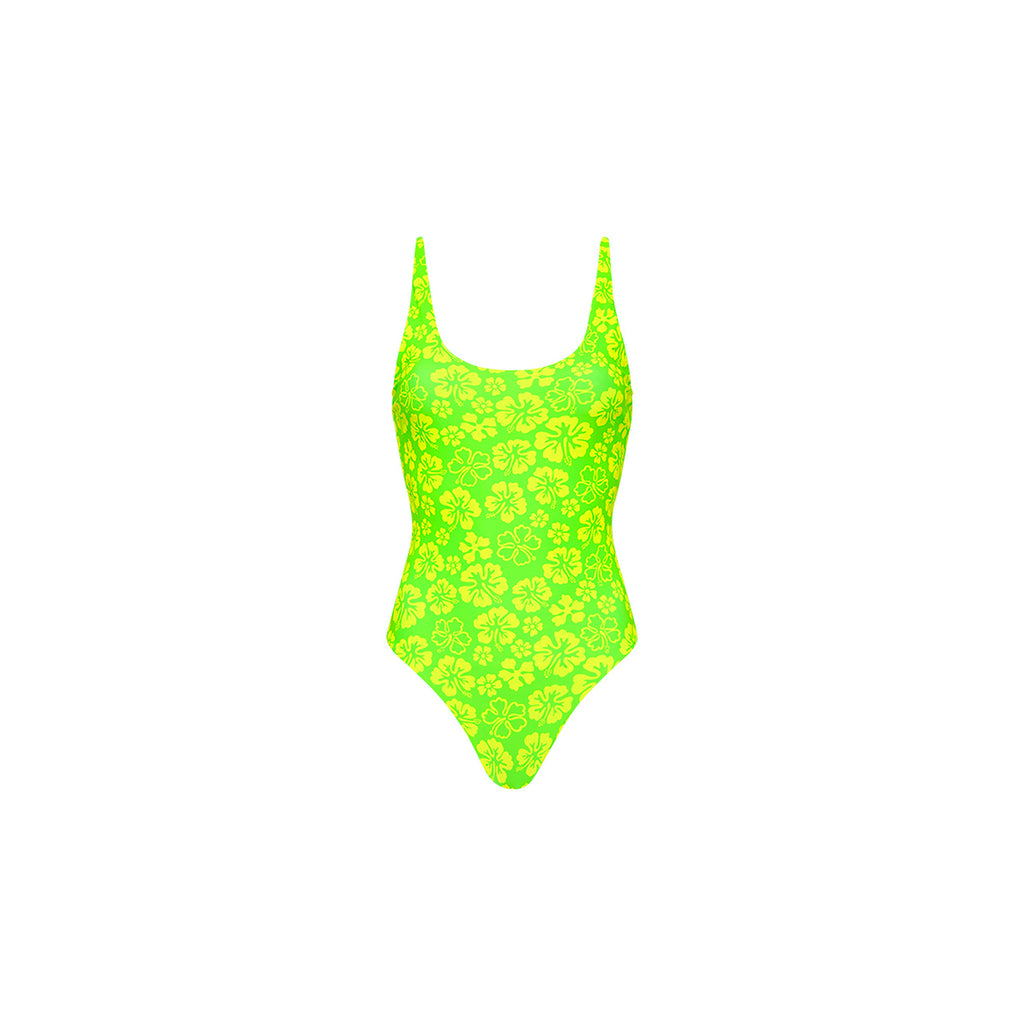 One Piece Swimwear - Aloha Lime
