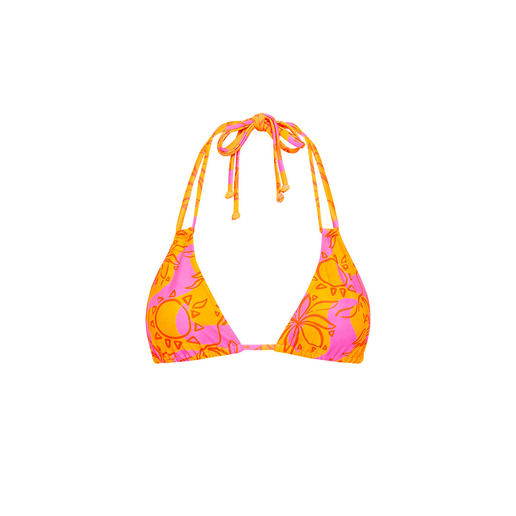Halter Bralette Bikini Top - Sangria Swirl
