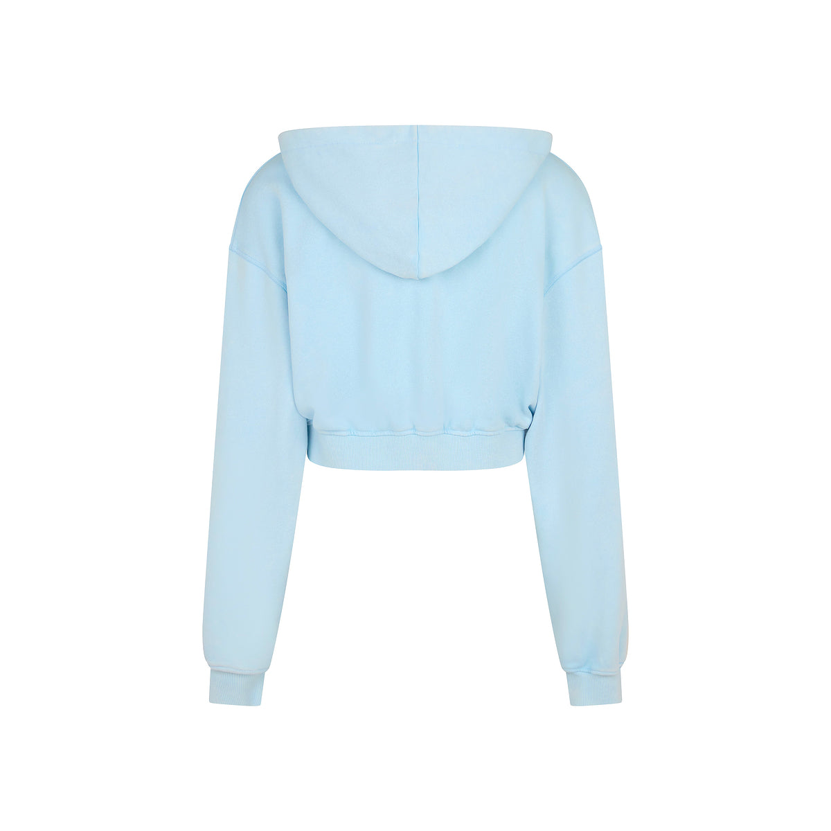 Cropped Zip Through Hoodie - Baby Bluebell –Kulani Kinis