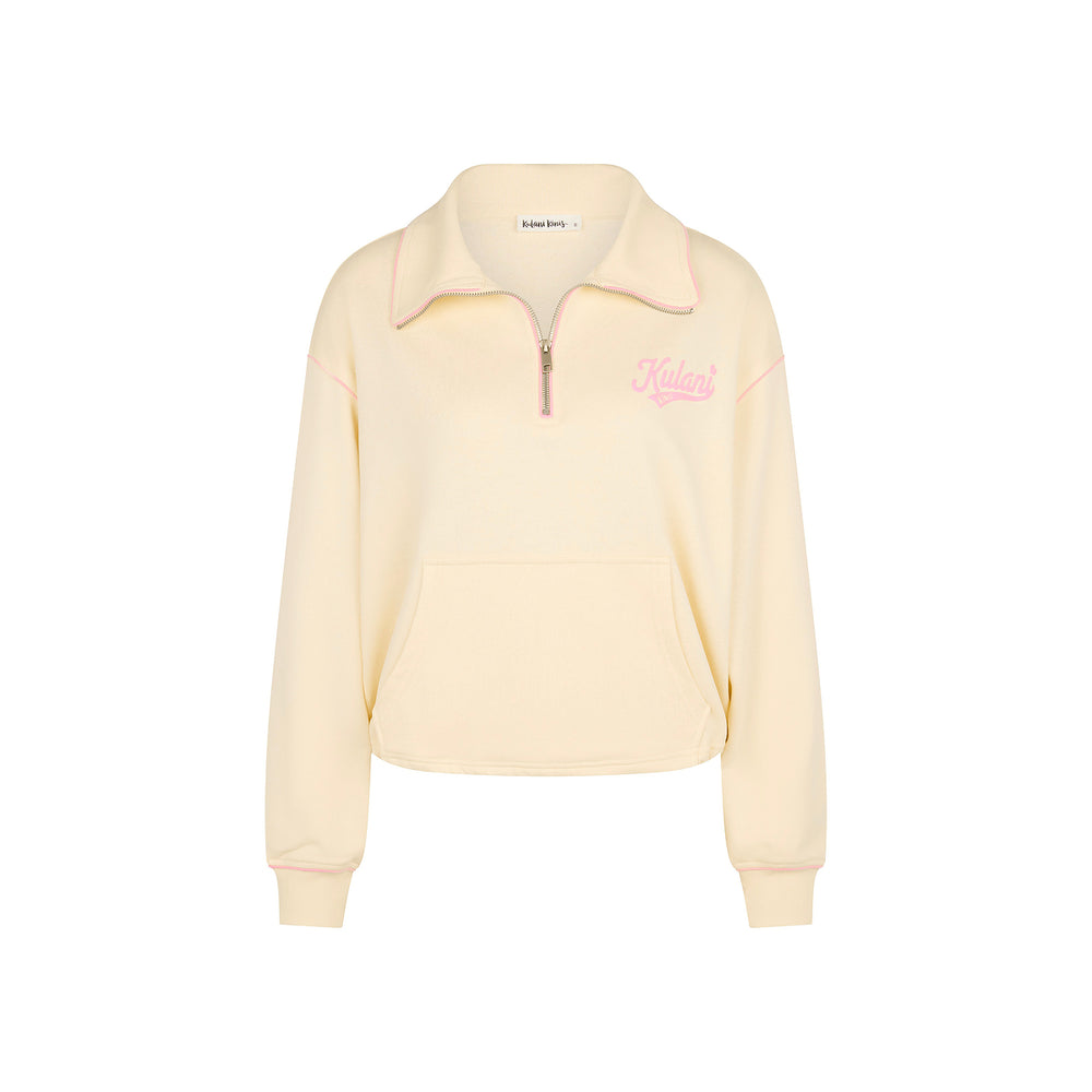 Quarter Zip Jumper - Buttercream