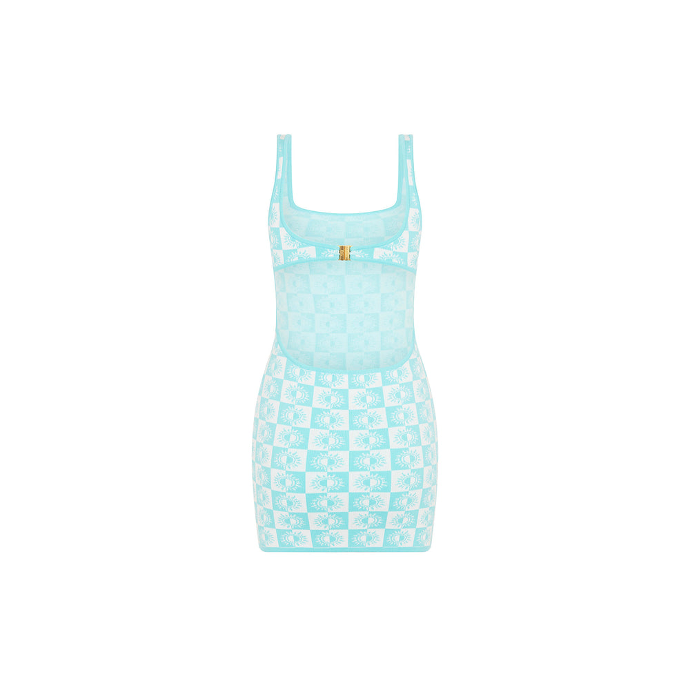 Open Back Knit Mini Dress - Sun Spell