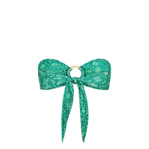 Strapless Bandeau Bikini Top - Emerald Aura