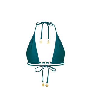 Trio Ring Triangle Bikini Top - Laguna Haze