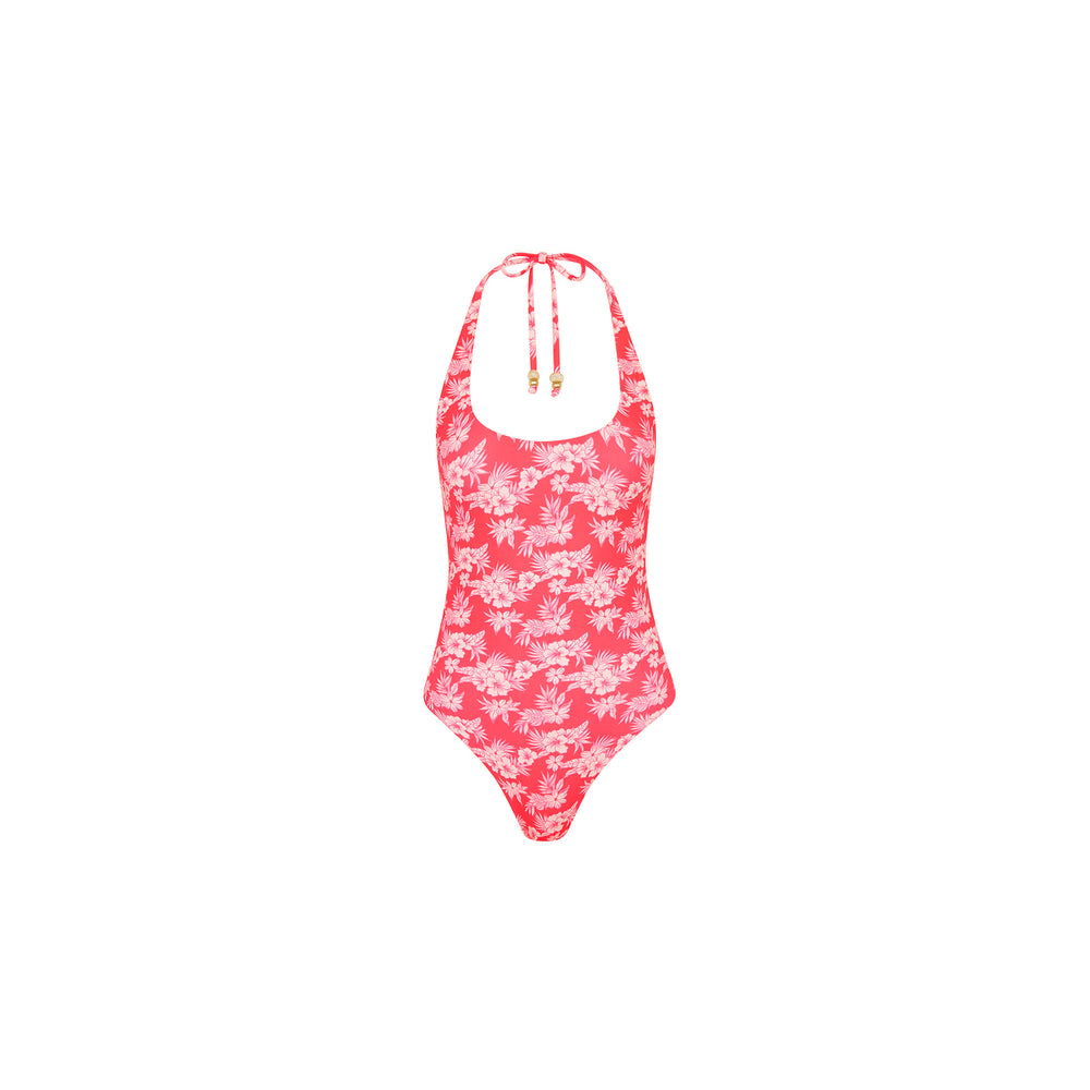 Scoop Halter Cheeky One Piece - Island Punch